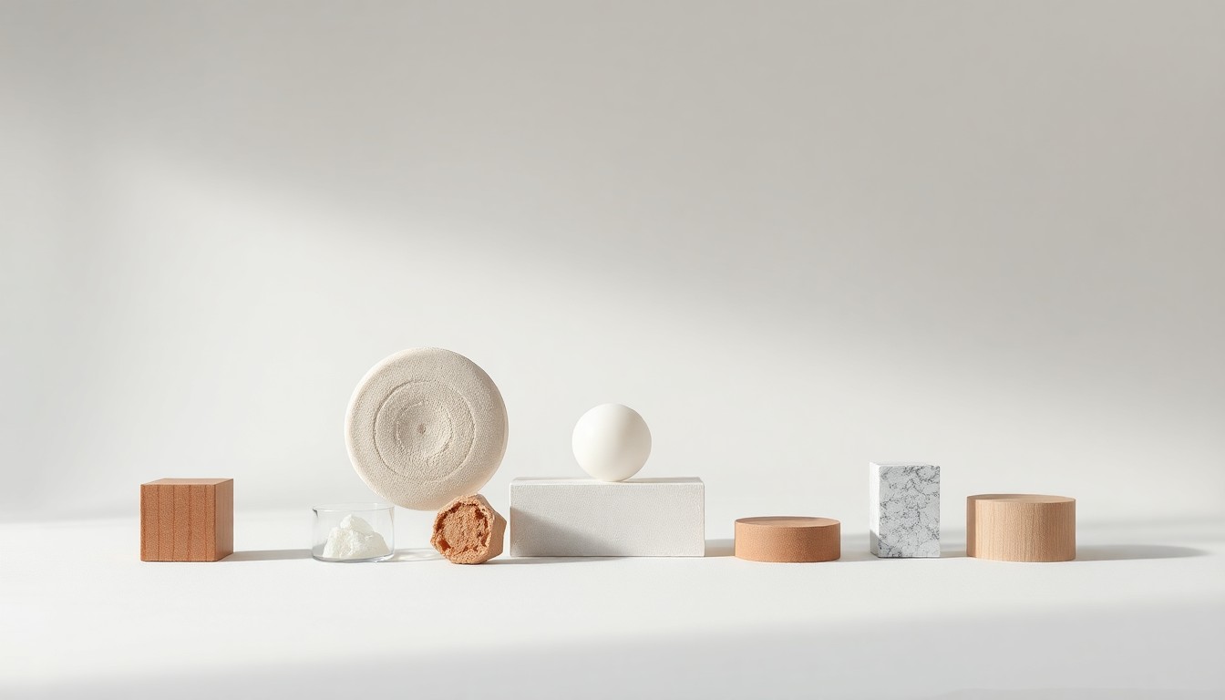 A minimalist studio still life photograph featuring a stack of shiny silver coins, a polished brass paperweight, and a sleek black calculator arranged on a stark white background, conceptually representing the financial considerations and corporate strategy behind the proposed stadium deal.