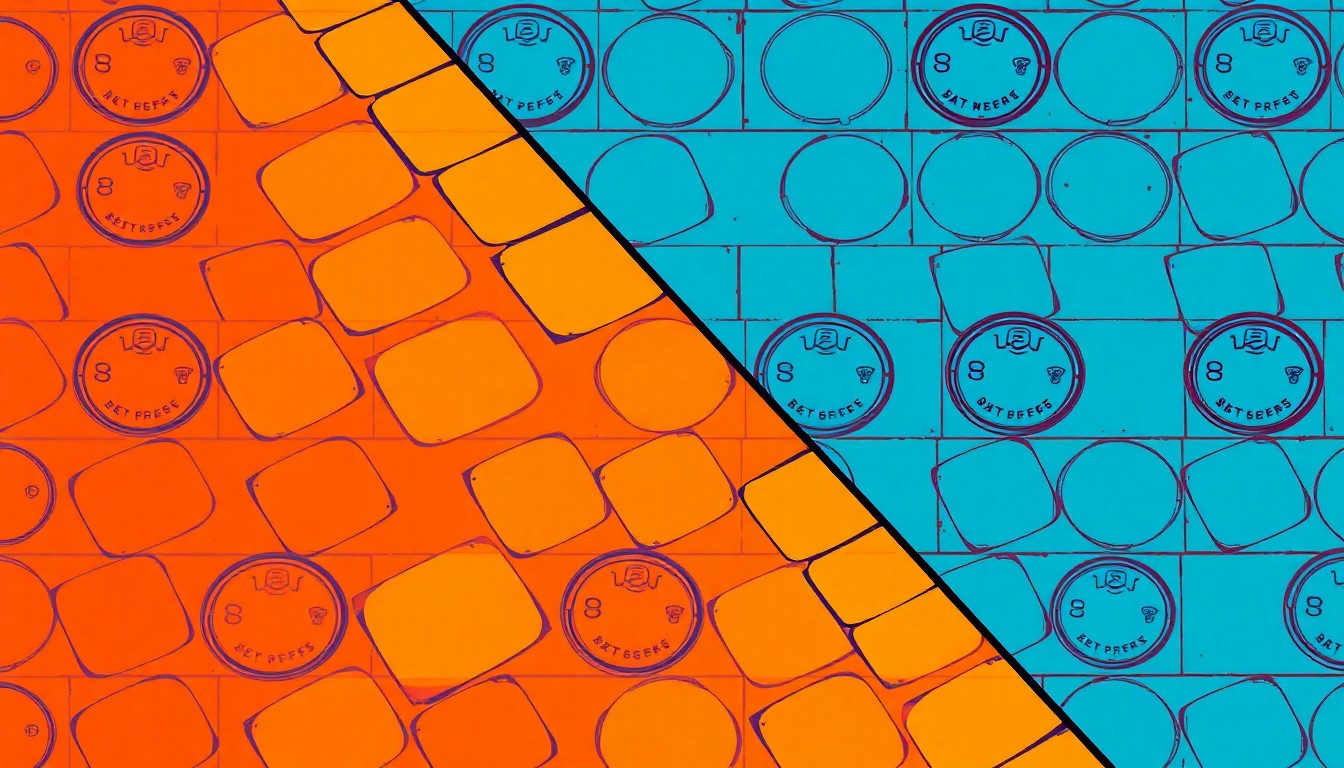 A high-contrast, silkscreen-style illustration featuring a repeating pattern of a single iconic alley object, such as a manhole cover or cobblestone, in a grid of bright, neon-like colors, conceptually representing the transformation of an urban space into a collaborative work of public art.