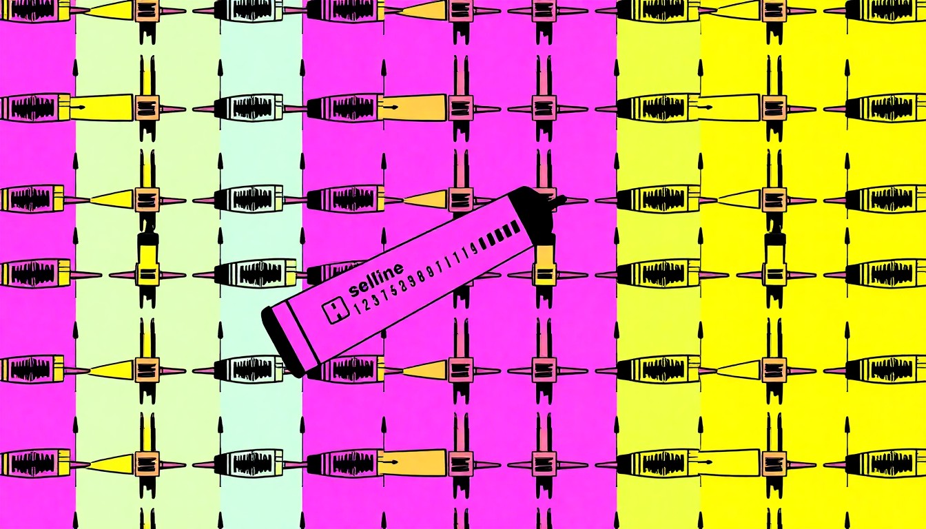 A highly stylized, pop art-inspired image composed of a repeating grid of brightly colored medical syringes, conceptually representing the NHS's vaccination drive to combat a meningitis outbreak in Kent.