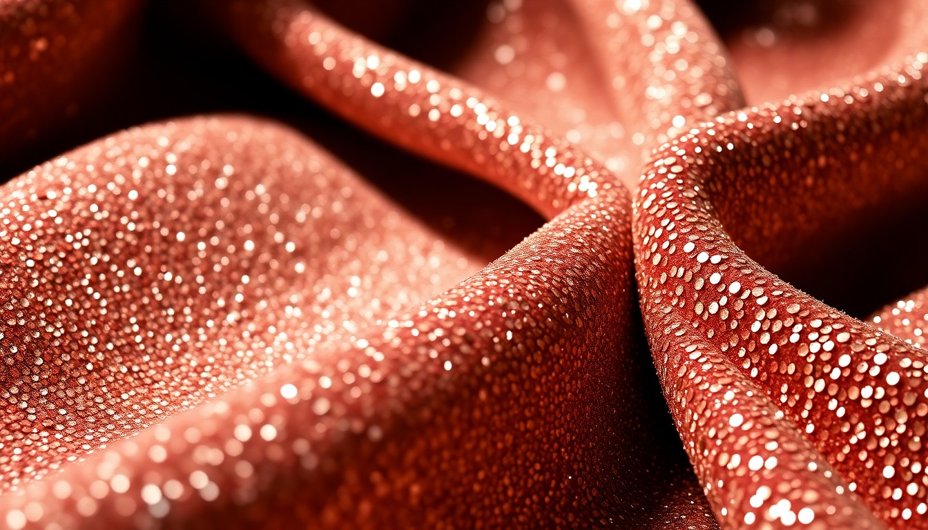 An abstract, high-contrast close-up photograph of shimmering, luxurious fabric textures, conceptually representing the glamour and intrigue surrounding the Collins family's private moments.