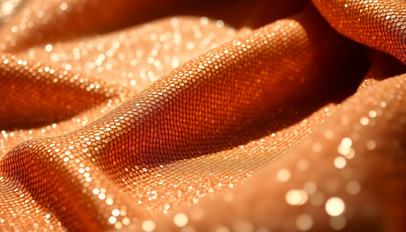 An extreme close-up of luxurious, glittering fabric textures in high-contrast lighting, conceptually representing the glamour and emotion of a celebrity family's new addition.