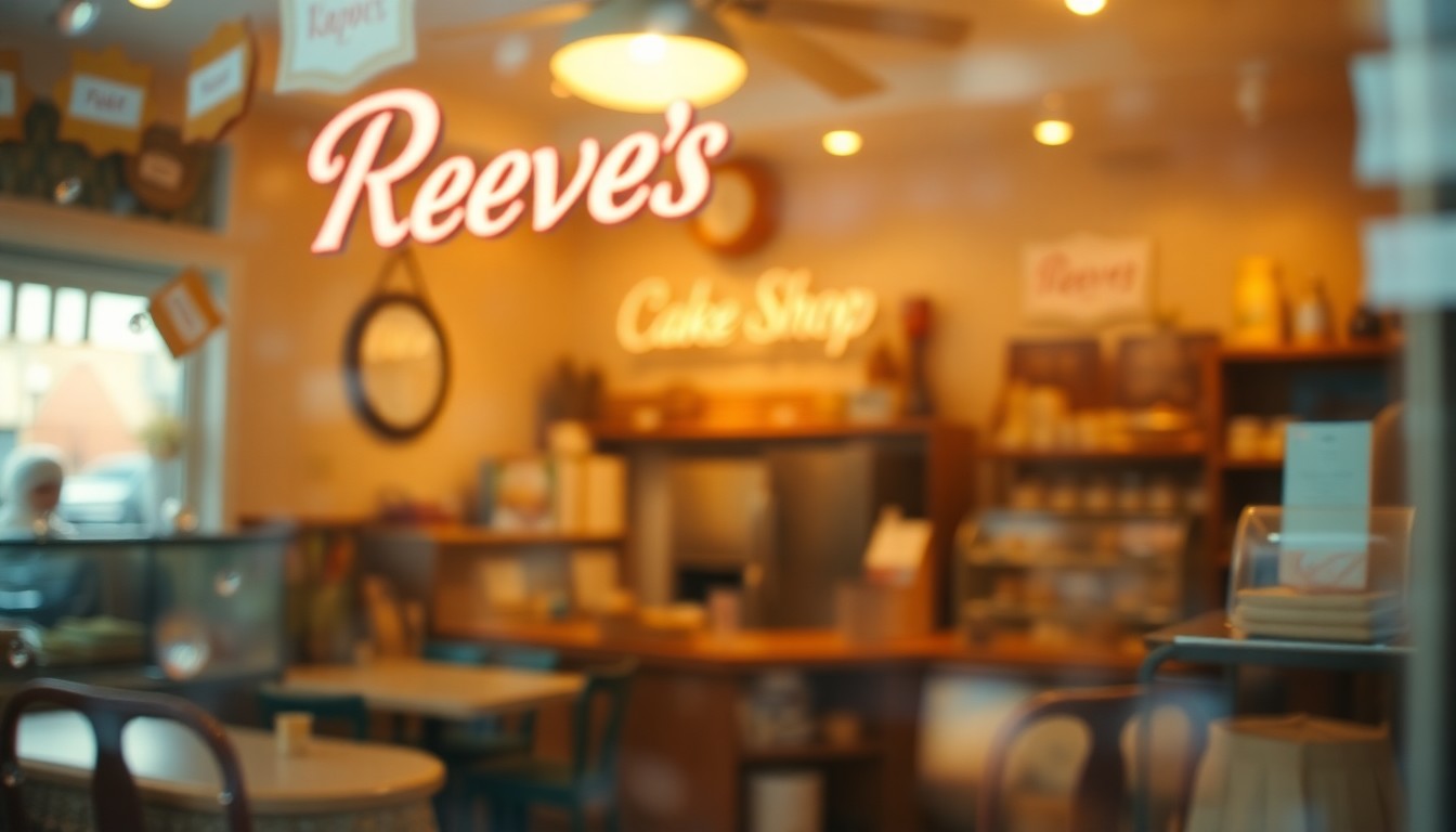 An abstract, impressionistic scene of a cozy bakery interior, with soft, blurred pools of golden light and muted colors evoking a sense of nostalgia and community.