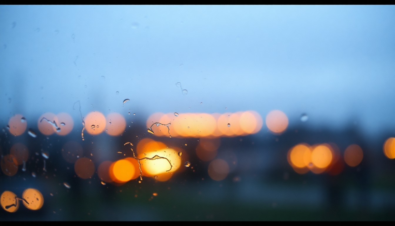 An abstract, out-of-focus scene composed of soft, warm pools of light and color, conceptually representing the somber yet hopeful mood of a community remembering a missing teenager.