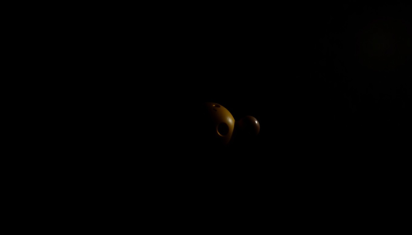 An extreme close-up of a partially obscured child's toy, dramatically lit by a harsh flash against a dark background, conveying the somber and investigative nature of this tragic crime story.