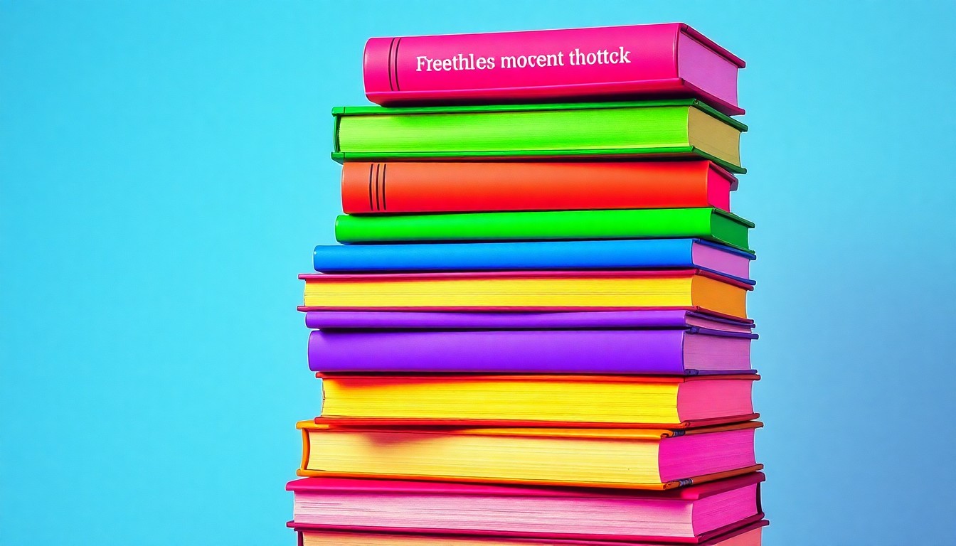 A high-contrast, silkscreen-style illustration of a stack of textbooks in a bold, neon color palette, conceptually representing the transformative power of prioritizing student wellness in education.