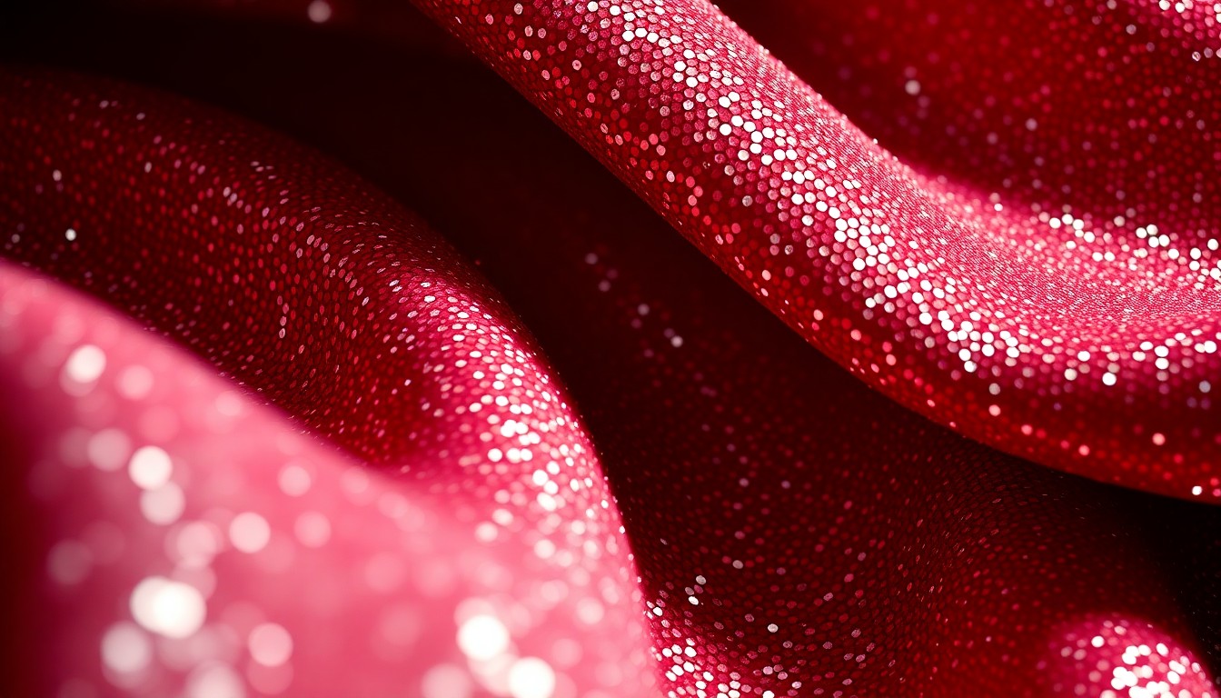 An extreme close-up of luxurious, glittering sequins and velvet textures, conceptually representing the glamour and controversy surrounding celebrity representation in the entertainment industry.