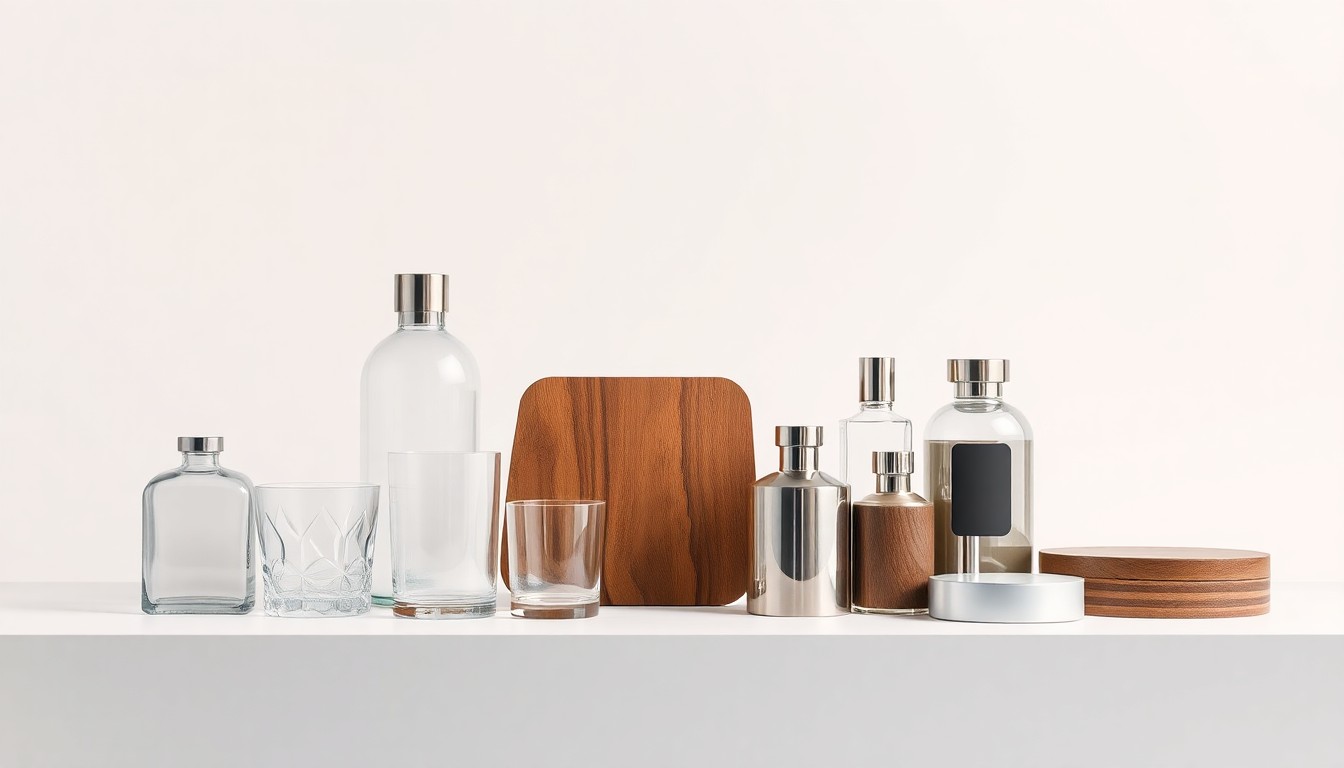 A high-end, photorealistic studio still-life photograph featuring a collection of premium, polished objects arranged elegantly on a clean, monochromatic background, symbolizing the transition from Rite Aid to new businesses in the Hudson Valley.