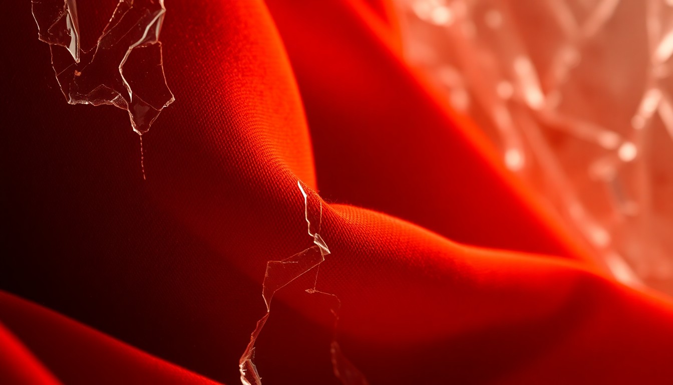 An extreme close-up of a luxurious, high-contrast texture related to Black womanhood, such as a rich, velvety fabric or a shattered glass surface, captured in dramatic studio lighting to create a glitzy, high-fashion aesthetic.