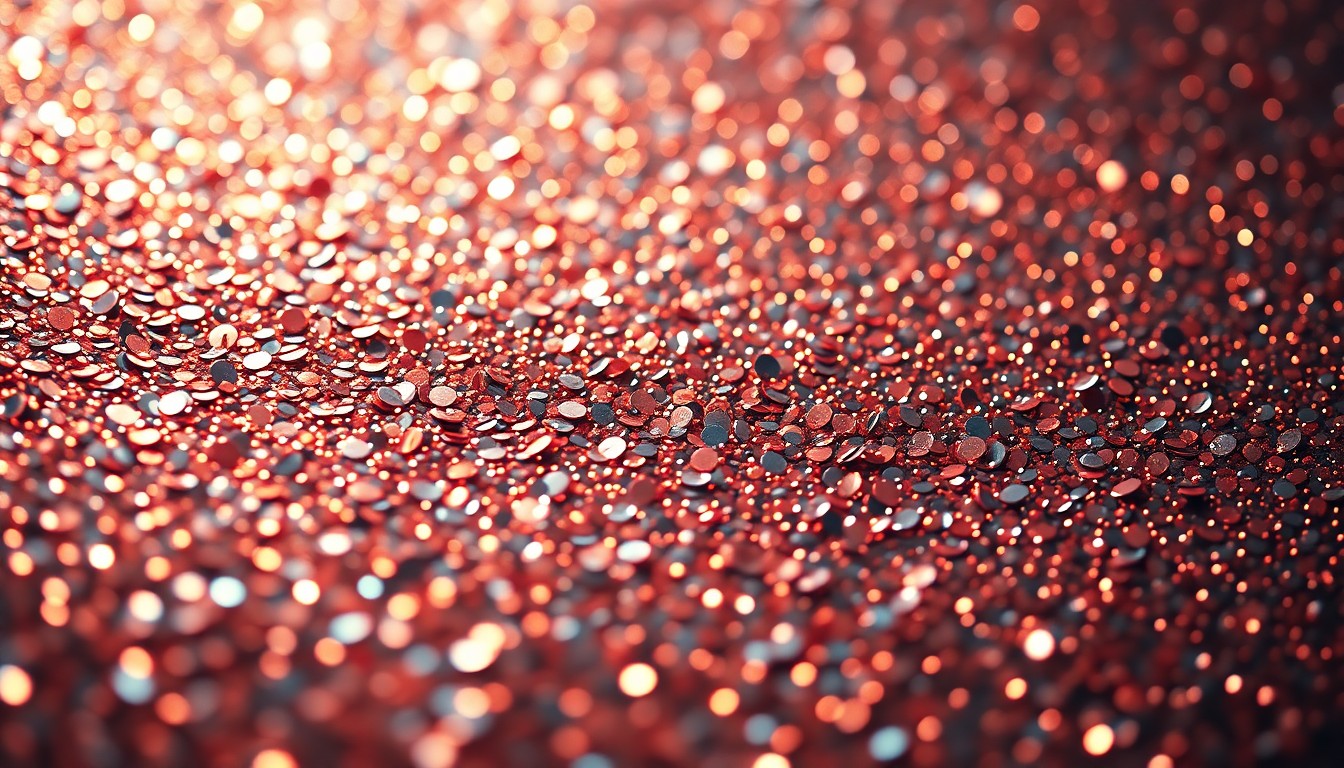 An extreme close-up of shimmering, glittering sequins captured in dramatic, high-contrast studio lighting, conceptually representing the glamour and energy of Sparklmami's debut album release.