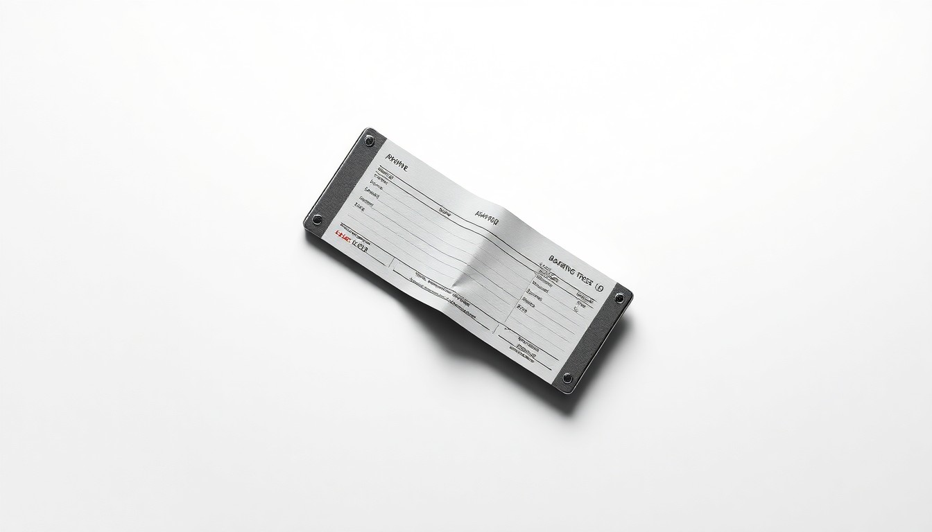A photorealistic studio still-life image of a slightly crumpled airline boarding pass holder floating on a clean, white background, symbolizing the emotional turmoil and broken trust experienced by a passenger denied the promised compensation.