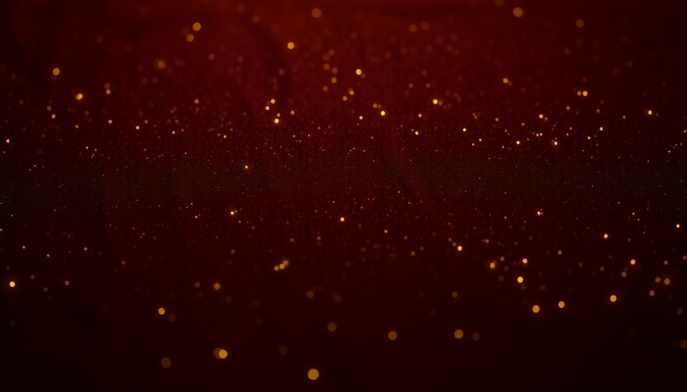 An extreme close-up photograph of a lush, velvety texture in deep shades of burgundy and gold, capturing the luxurious and glamorous essence of Ben Keaton's celebrated acting career.