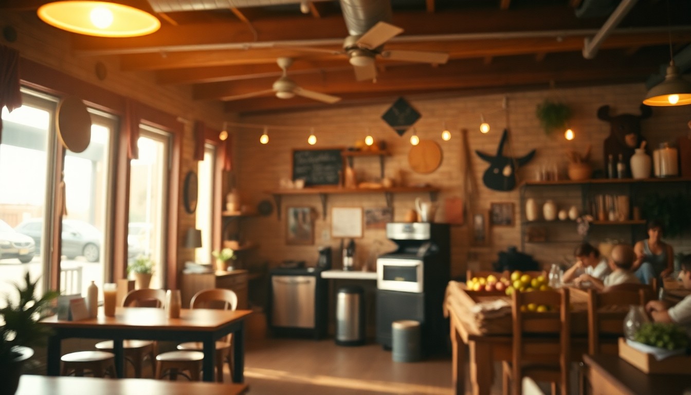 An extremely abstracted, out-of-focus photograph in soft, warm tones depicting an intimate lifestyle scene from a small-town community, conceptually representing the authentic, hyper-local stories being shared through the KTBS+ Vibe content series.