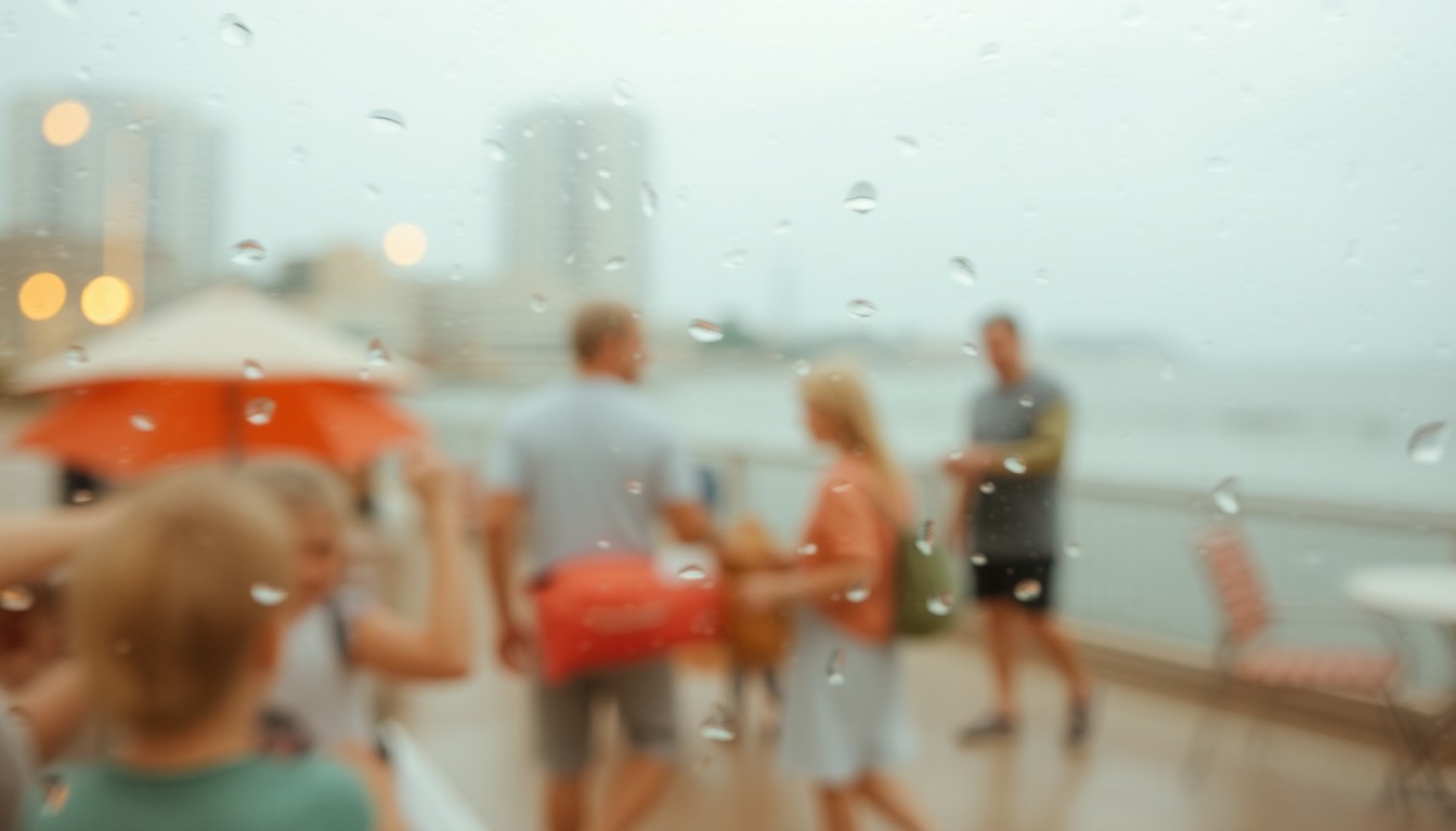 An abstract, impressionistic scene of blurred, warm-toned shapes and textures, conveying a sense of inclusive community and accessibility.