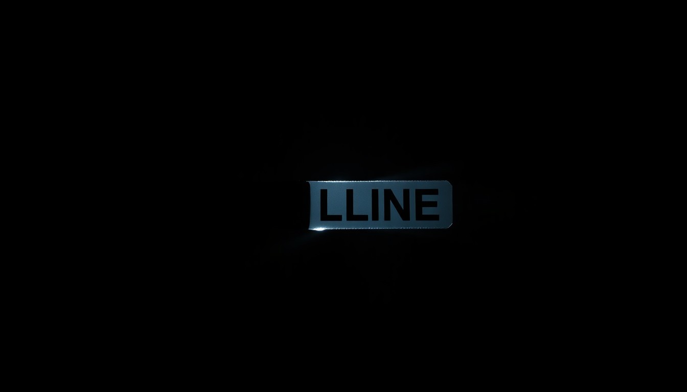 An extreme close-up photograph of a police-issued evidence marker for a knife or blade, captured against a stark black background with dramatic lighting, conceptually representing the investigation into a violent subway platform incident.