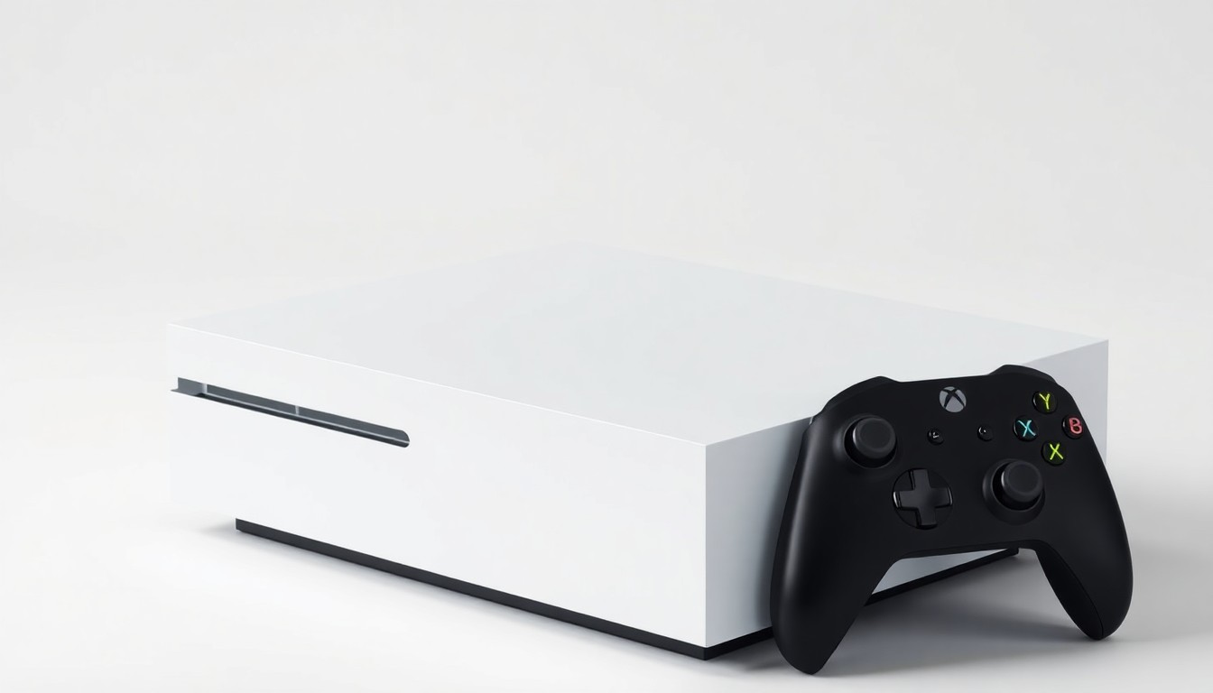 An extreme close-up of a sleek, minimalist black Xbox Series X game console with clean geometric lines and subtle metallic accents, conceptually representing the free digital content available through the Xbox Game Pass subscription service.