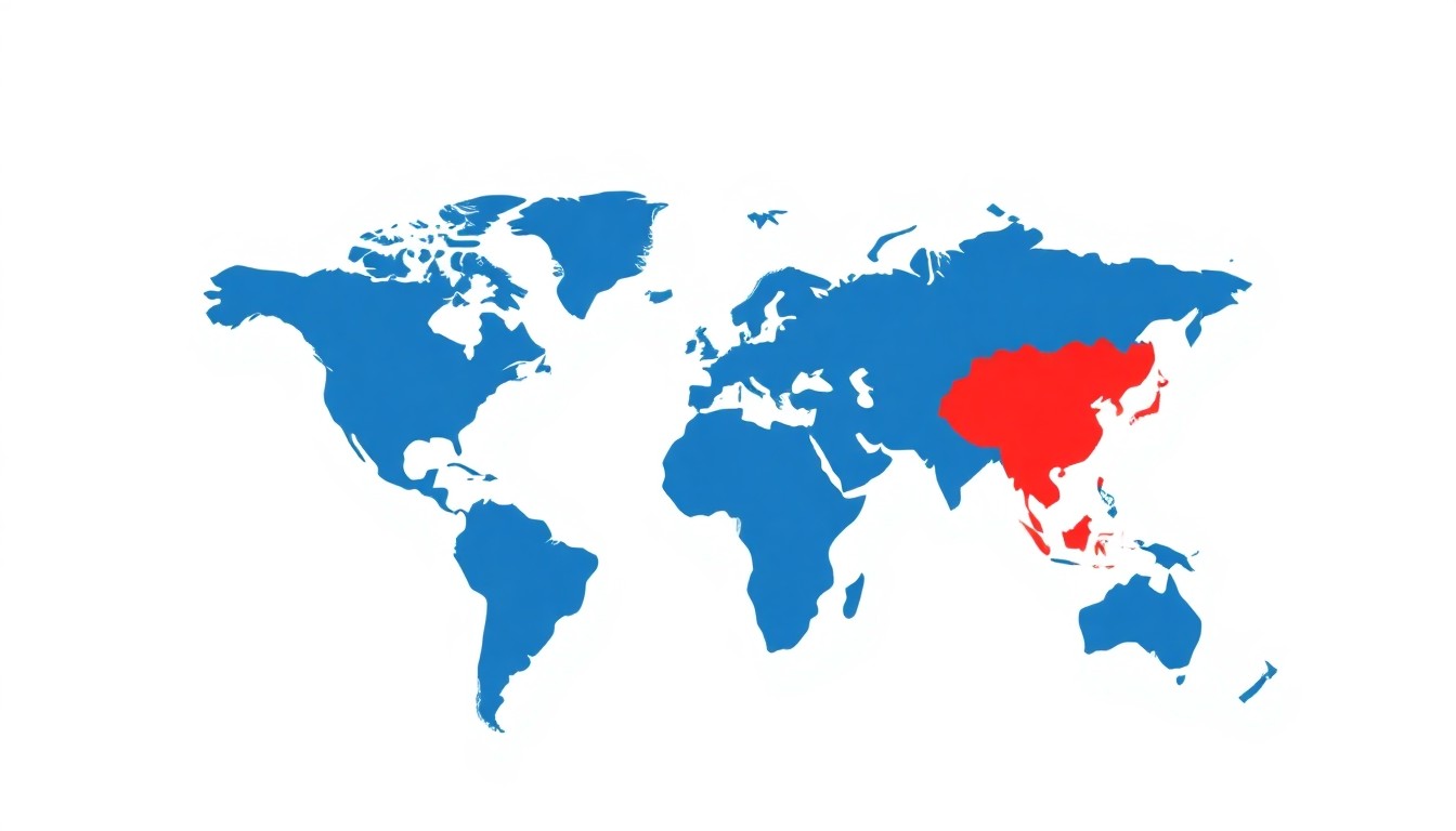 A minimalist, abstract illustration featuring bold geometric shapes in shades of red, blue, and yellow, conceptually representing the volatility and uncertainty in global energy markets following the breakdown of diplomatic talks between the US and Iran.