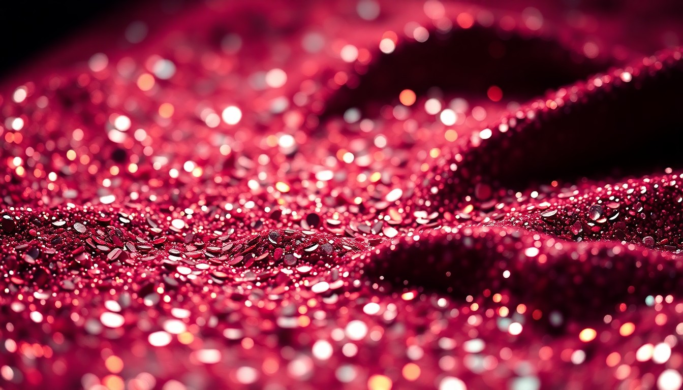 An extreme close-up of glittering sequins and shimmering disco glass, captured in dramatic, high-contrast studio lighting to create a conceptual representation of the glamour and luxury associated with Bollywood celebrity culture.