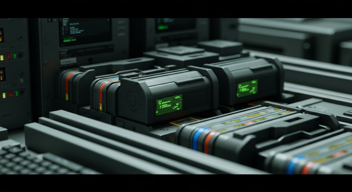 An extreme close-up of intricate, metallic computer components and circuit boards, conveying the complex financial and technological infrastructure that powers a major tech company like Microsoft.