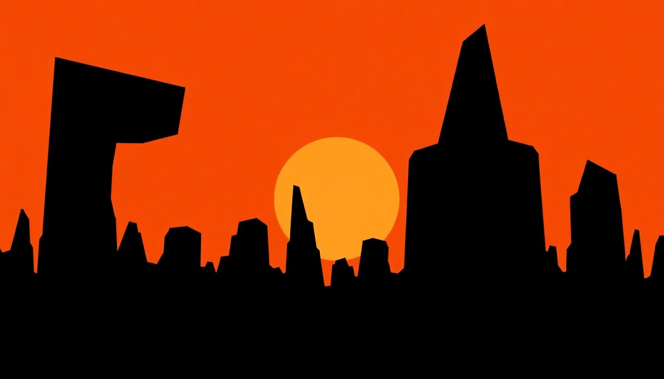 An abstract, minimalist illustration featuring bold, jagged black shapes and silhouettes, capturing the sense of anticipation and mystery surrounding Loathe's new music release.