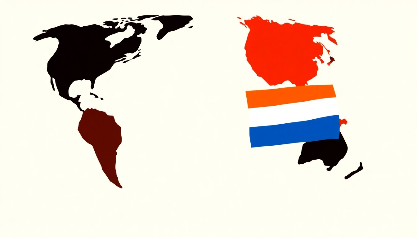 A vibrant abstract illustration composed of overlapping triangles and circles in shades of blue, red, and yellow, conceptually representing the complex global dynamics surrounding India's oil supply challenges.