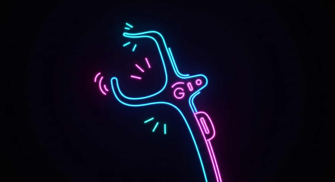 A glowing neon outline of a surgical instrument against a dark background, conceptually representing the evidence-based approach to reducing colorectal surgical site infections.