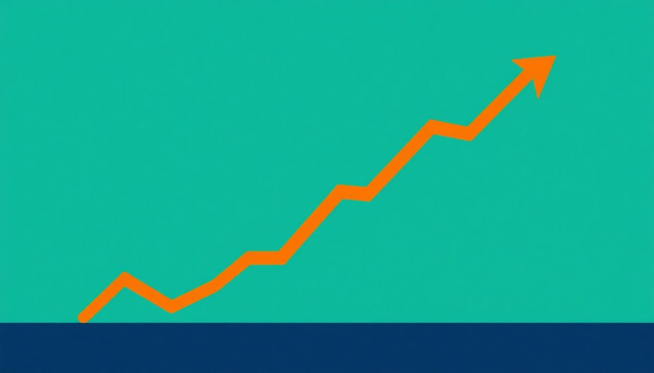 A minimalist, abstract illustration featuring bold geometric shapes in primary colors, conceptually representing the flatlining of retail sales trends without any literal financial symbols or text.