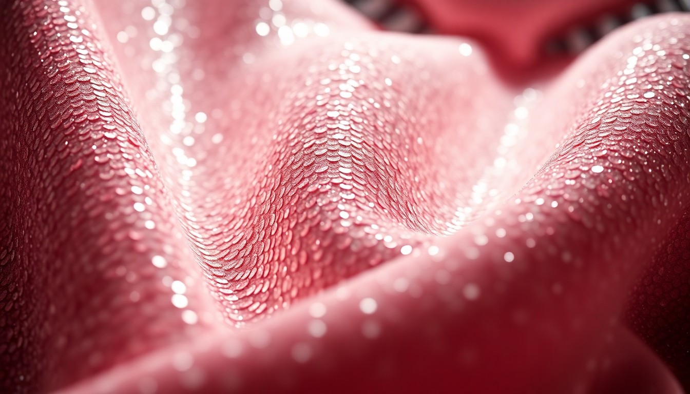 An extreme close-up of luxurious, glittering fabric textures in high-contrast lighting, conceptually representing the glamour and high-stakes nature of the evolving entertainment industry.