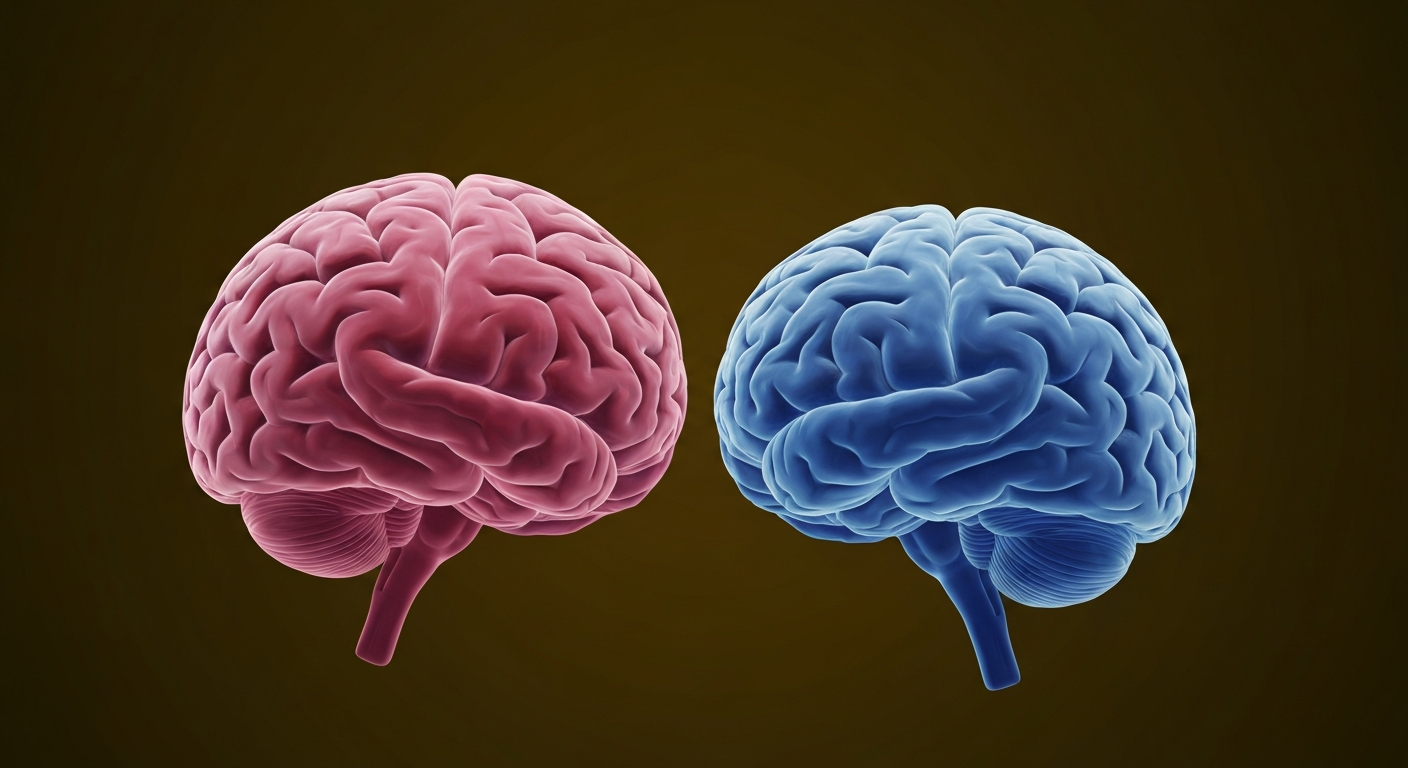 A minimalist design in the style of Keith Haring, where the outline of a human brain is defined entirely by vibrant, glowing neon lines against a deep, dark background, conceptually representing the complex relationship between mental health and medicinal cannabis.