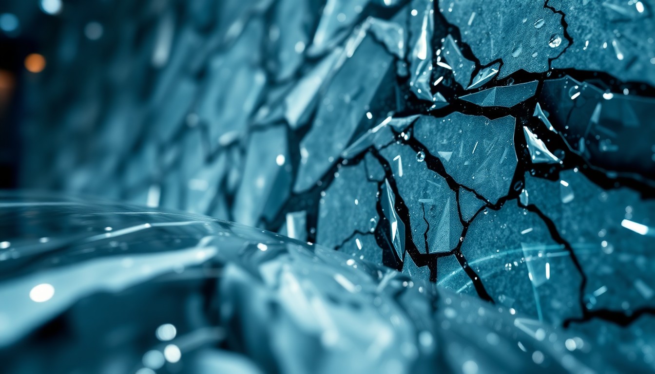 An extreme close-up of a highly reflective, textured surface in shades of silver, grey, and black, creating a sense of depth and mystery through the play of light and shadow, representing the conceptual nature of the dreamscapes featured in the book.