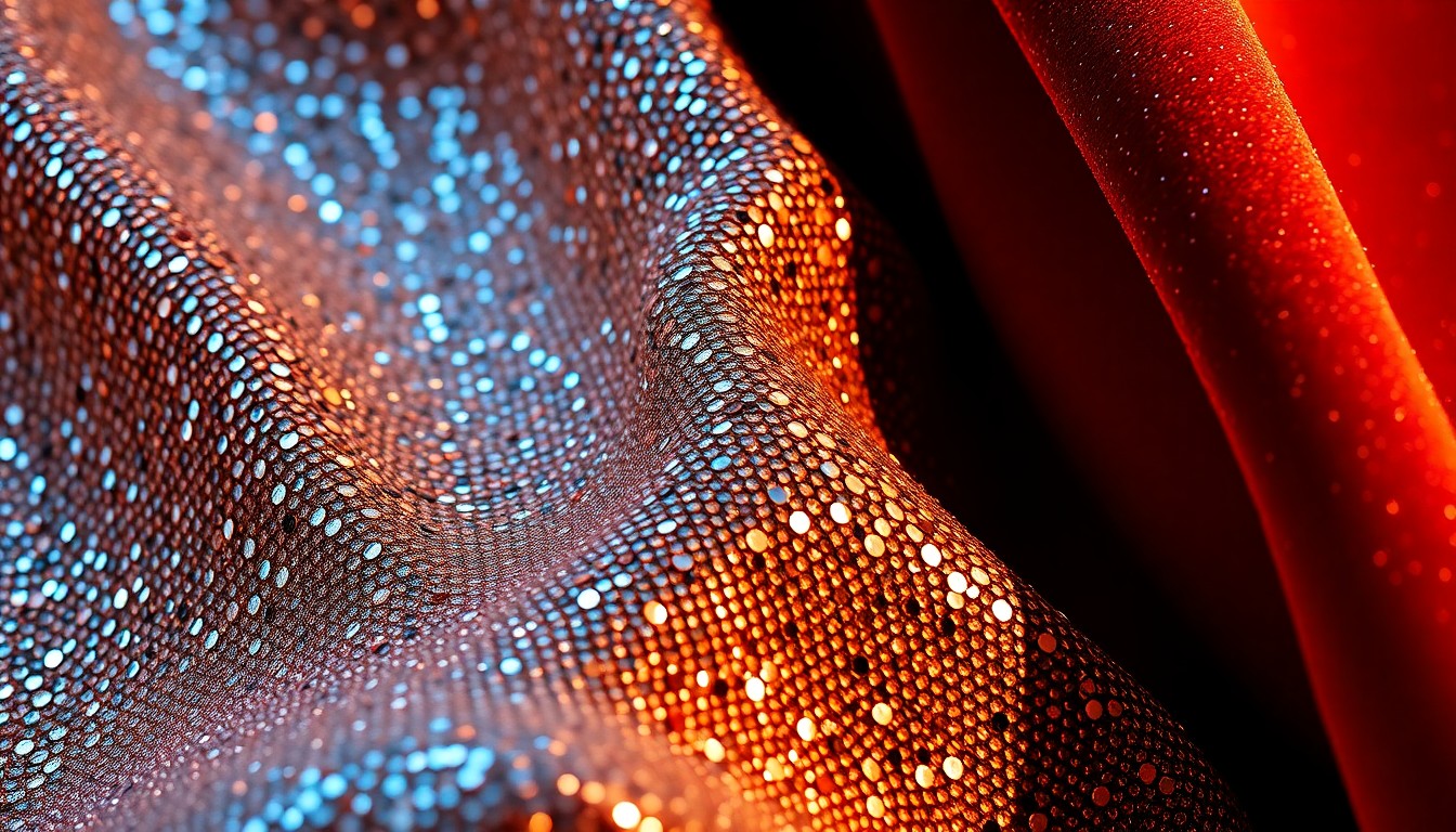 An extreme close-up of a luxurious, glittering fabric texture in shades of gold and silver, conceptually representing the glamour and high-stakes competition of the Apprentice finale.