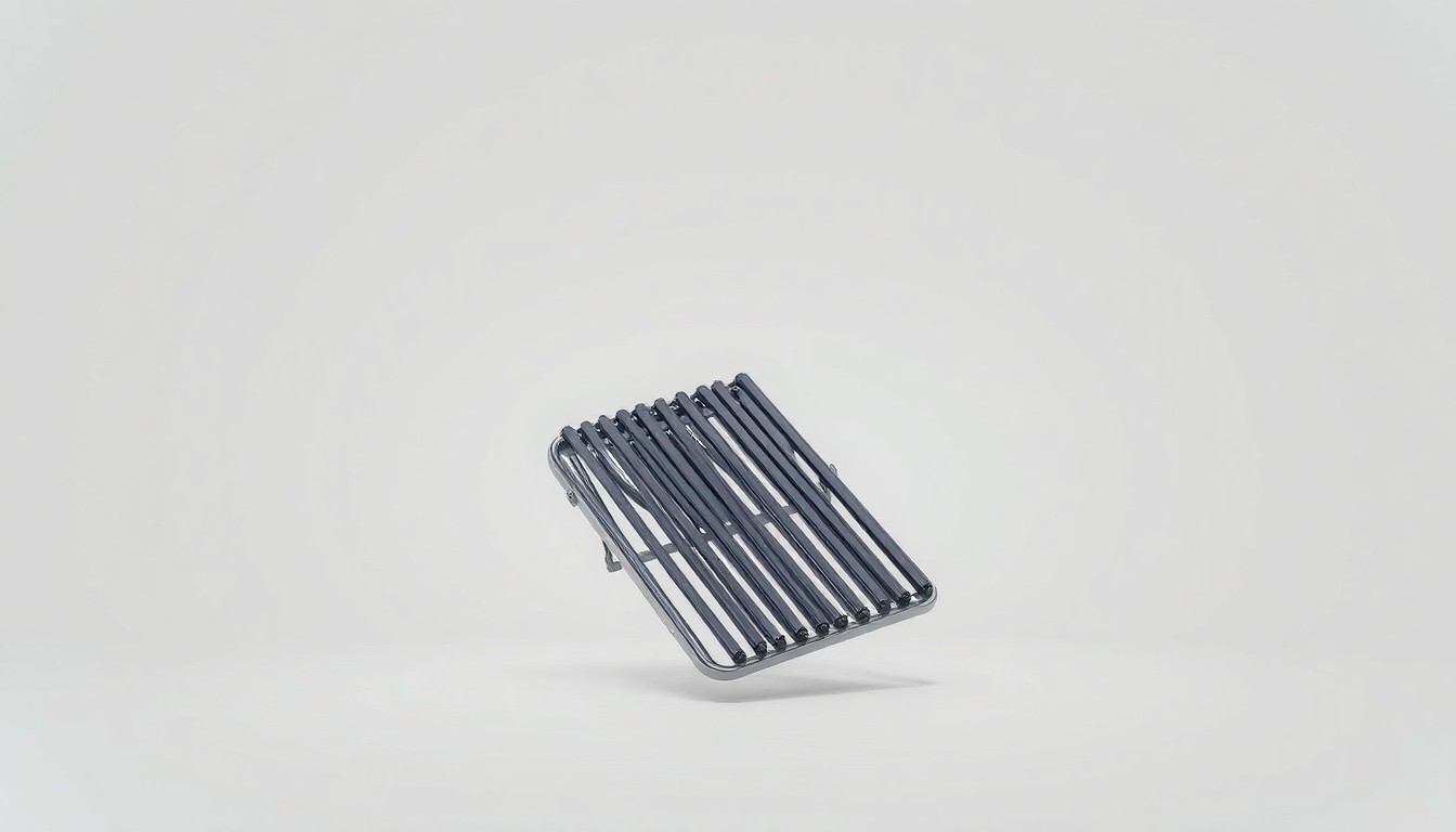 A highly detailed, photorealistic studio photograph of a metallic solar water heater component floating on a clean, monochromatic background. The dramatic lighting and shadows create a sense of tension and unresolved conflict, representing the abstract themes of corporate responsibility and consumer rights.