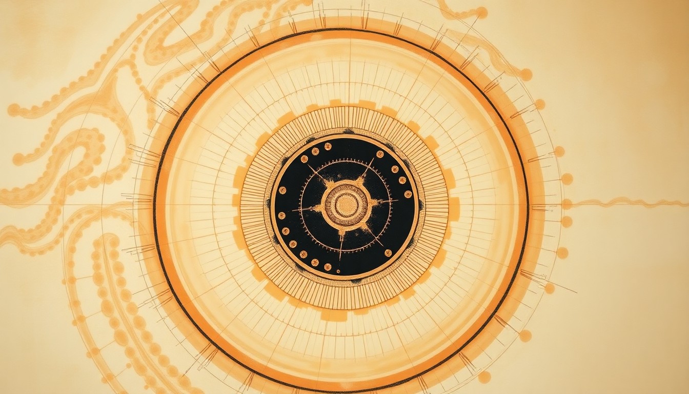 A bold, abstract painting in earthy tones depicting the complex chemical and physical forces involved in a lithium-ion battery fire, with sweeping geometric shapes and precise botanical spirals conveying the structural order and energy of this scientific phenomenon.