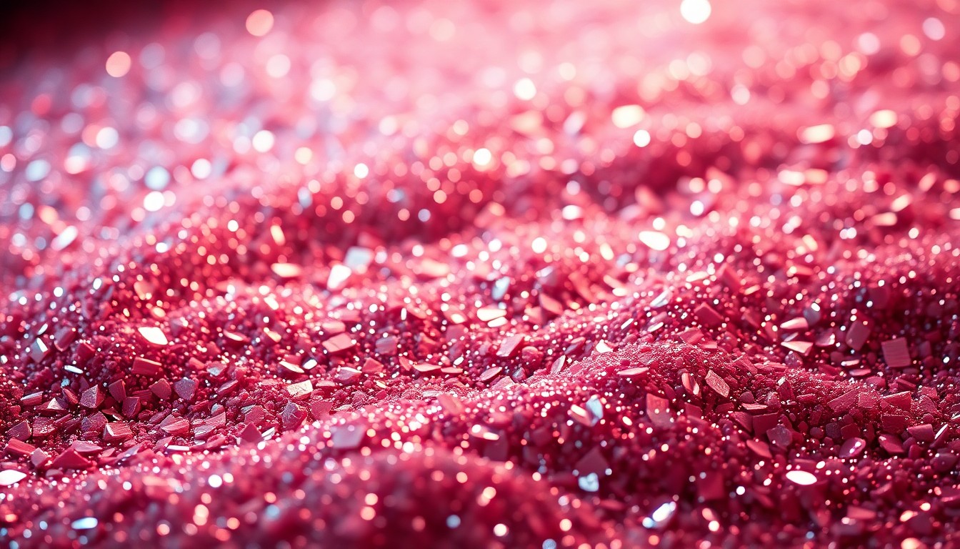 An extreme close-up photograph of shimmering, high-contrast textures like broken glass or sequins, conceptually representing the glamour and exclusivity of a celebrity's private estate.