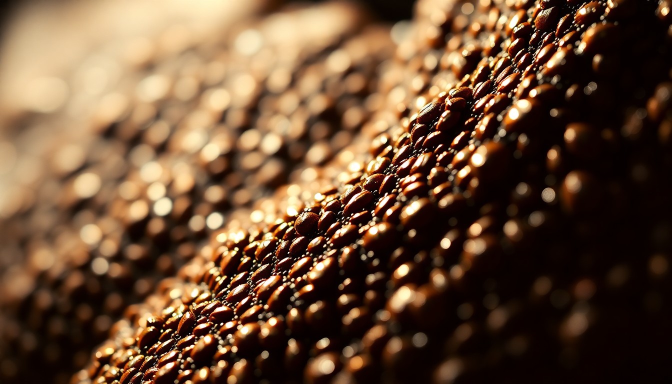 An extreme close-up photograph of highly textured, shimmering dinosaur scales in dramatic, high-contrast studio lighting, conveying the grandeur and mystery of the Jurassic era.