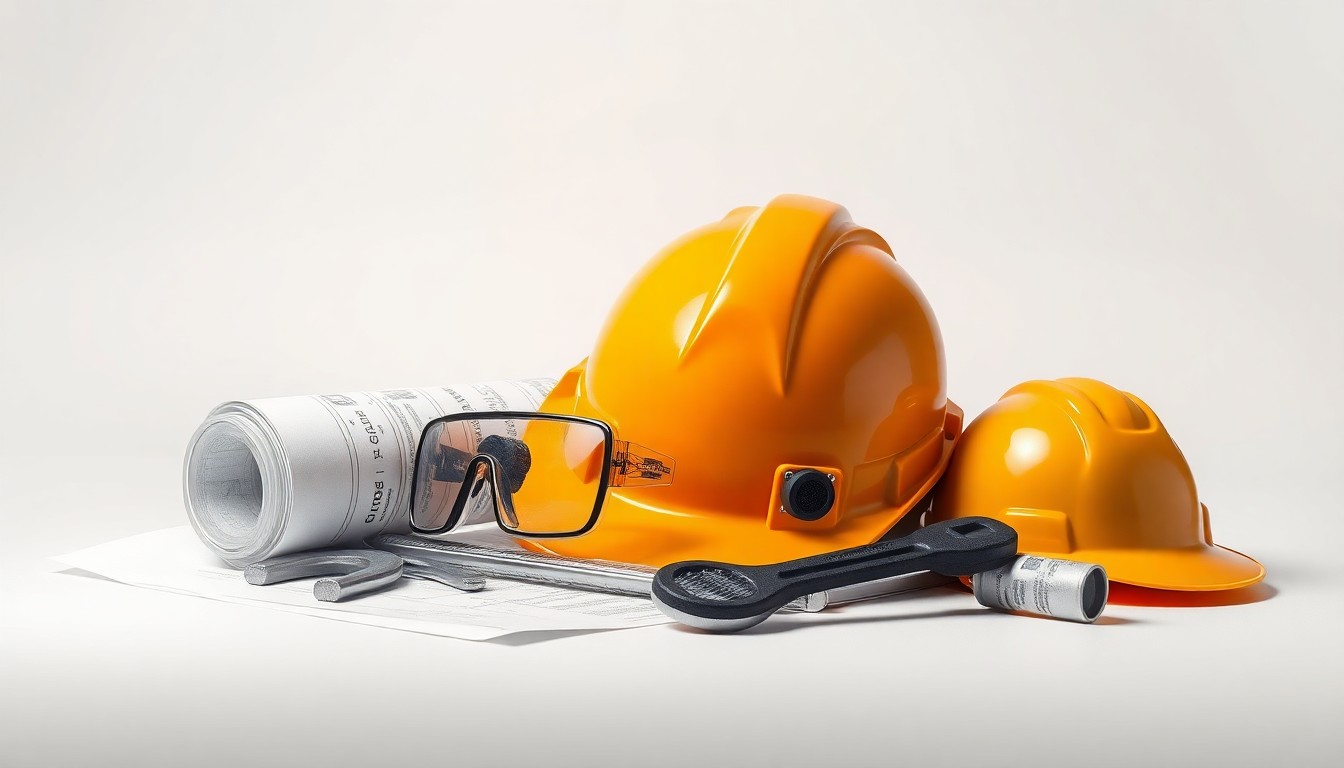 A high-end, photorealistic studio still-life photograph featuring a collection of construction materials and tools arranged elegantly on a clean, monochromatic background, conceptually representing the abstract ideas of urban infrastructure and civic investment.