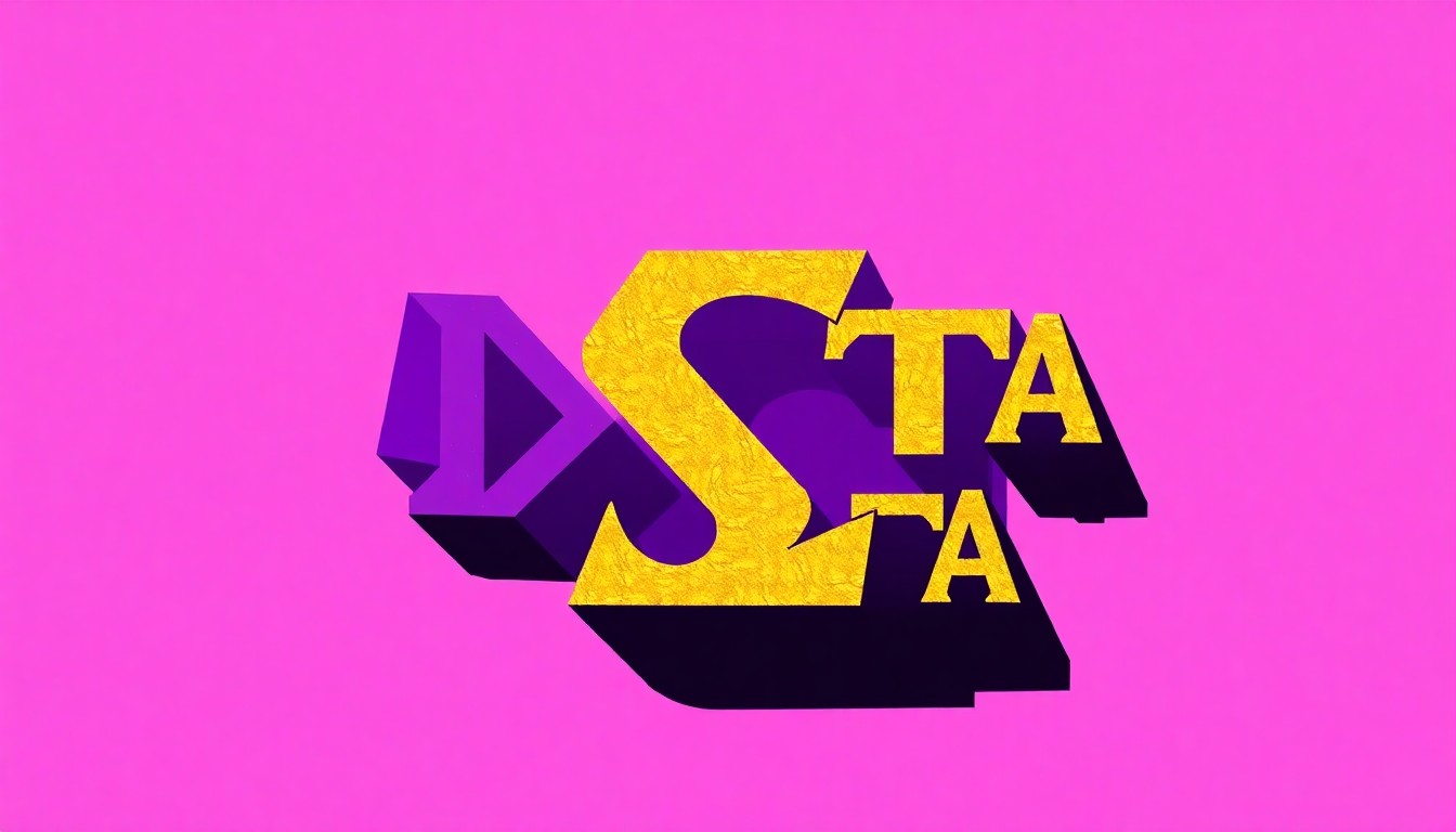 An abstract, minimalist composition of jagged, geometric shapes in shades of purple, gold, and black, conceptually representing the legacy and sisterhood of Delta Sigma Theta Sorority, Inc.
