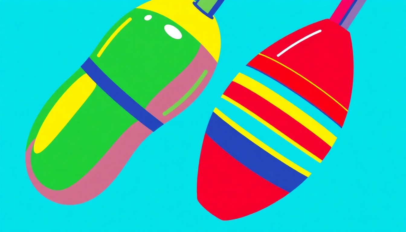 A bold, colorful silkscreen print featuring a repeating pattern of stylized maracas in shades of pink, purple, and turquoise, conveying the festive energy of the Spring Fling event.