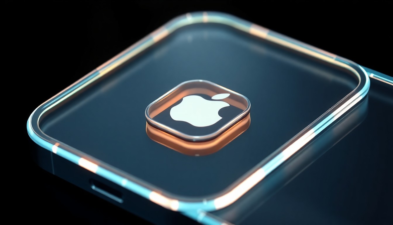 A highly detailed, glowing 3D macro illustration of a futuristic, illuminated smartphone chassis with a smaller Dynamic Island cutout, conceptually representing the iterative design changes to the iPhone 18 Pro.