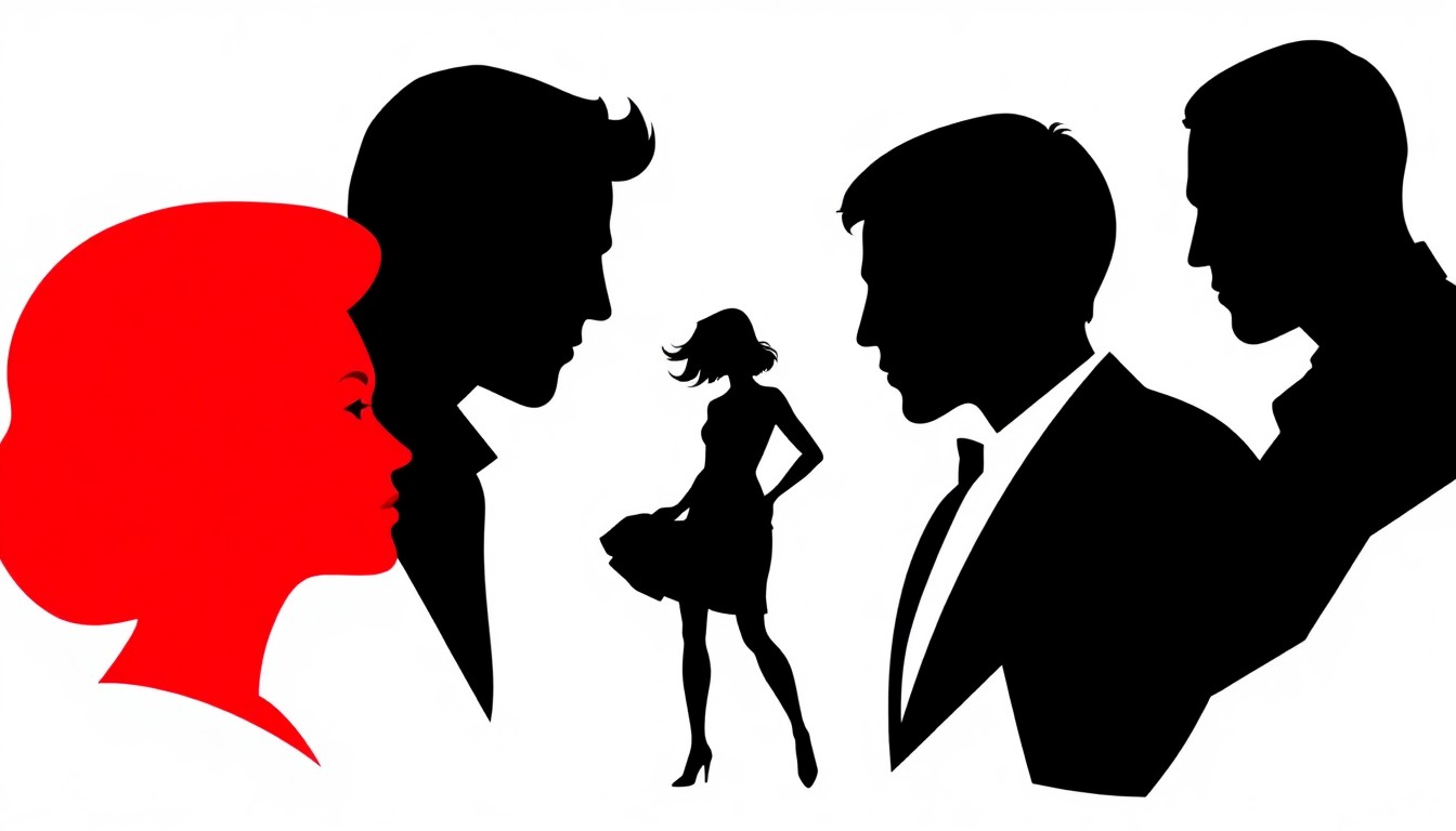 A striking abstract composition featuring bold, jagged geometric shapes in high-contrast colors, representing the diverse personalities and intriguing dynamics of the new 'Bridgerton' characters.