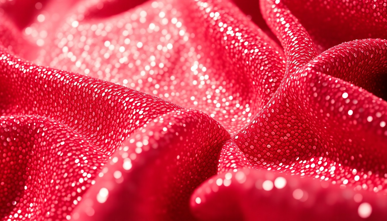 An extreme close-up of glittering sequins and luxurious velvet textures, captured in dramatic high-contrast studio lighting to create a glamorous, high-fashion aesthetic, conceptually representing the disconnect between the film's stylish visuals and its lack of authentic wedding planning details.