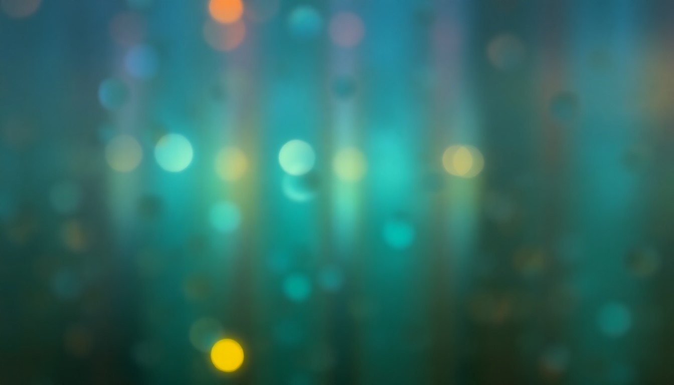 An abstract, impressionistic scene of soft, blurred pools of blue and green light, conceptually representing the flow of water through pipes and the temporary disruptions caused by maintenance work.