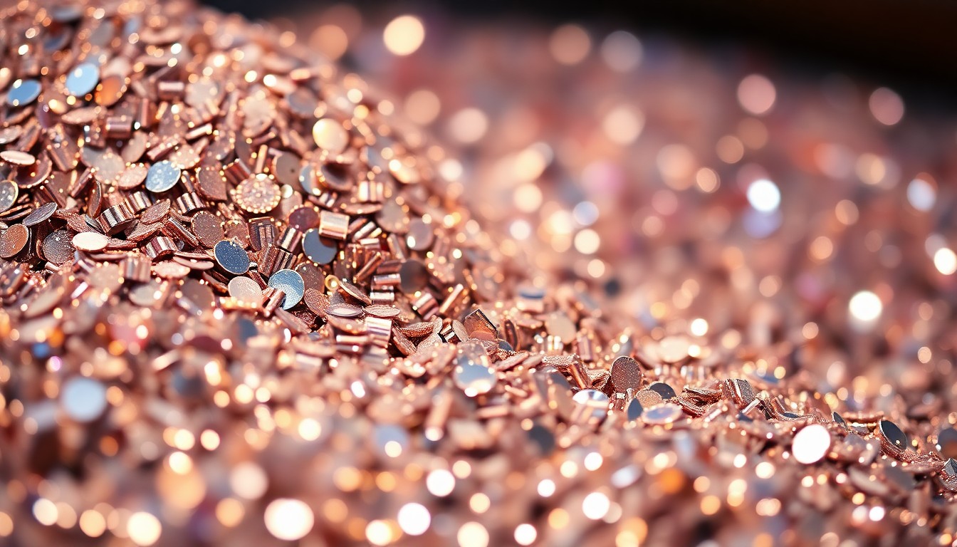 An abstract, high-contrast close-up photograph of sparkling sequins and shattered disco ball fragments, representing the luxurious textures and glitzy atmosphere of a high-profile Hollywood event.