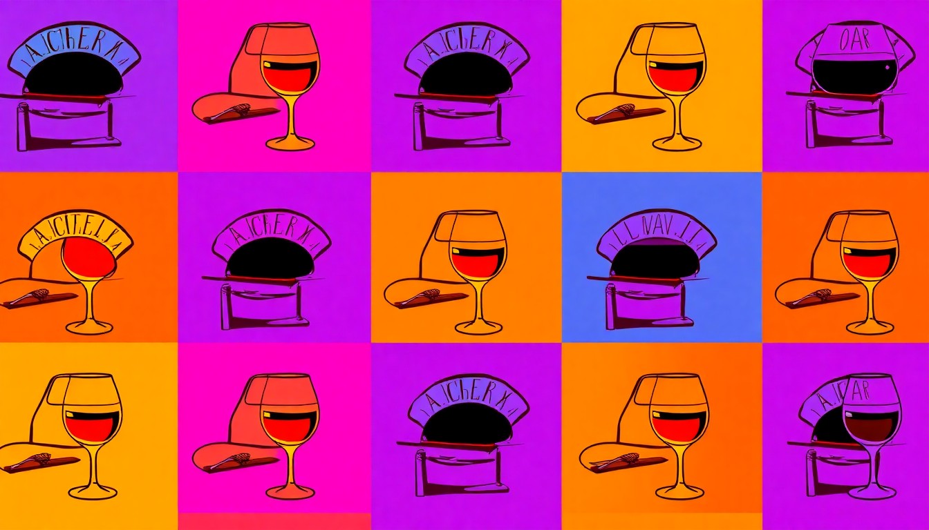 A high-contrast silkscreen print featuring a repeating grid of a wood-fired oven, conceptually representing the Basque-inspired cuisine and cooking techniques at the heart of Dolfy's new restaurant.