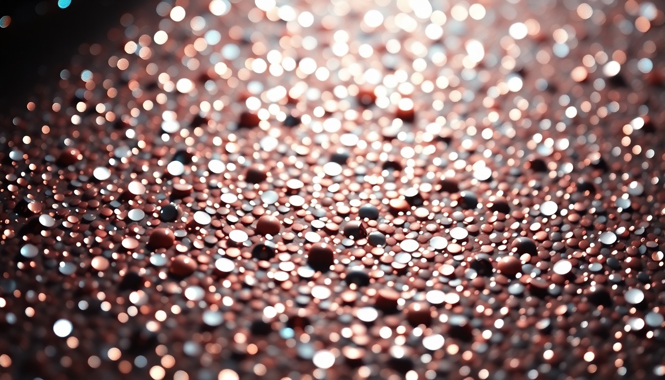 An extreme close-up of shimmering, glittering sequins in dramatic, high-contrast studio lighting, conceptually representing the glamour and pressures of Hollywood celebrity culture.