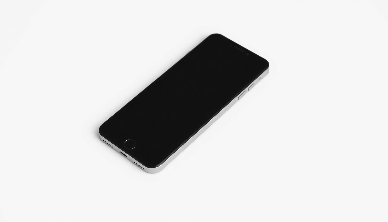 A minimalist studio photograph featuring a sleek, modern smartphone resting on a clean, monochromatic background, symbolizing the convenience and accessibility of the new NYSIF mobile app.