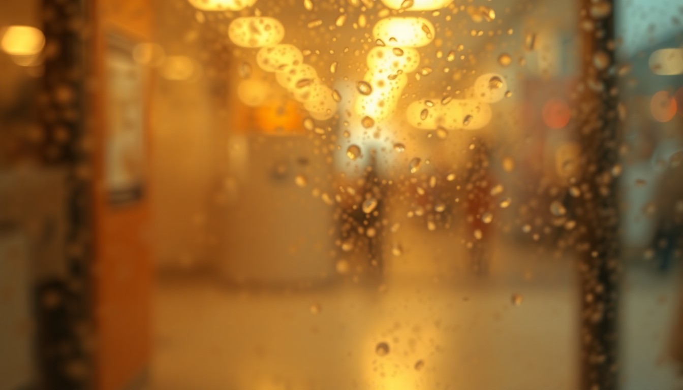 An extremely blurred and abstracted image of colorful, out-of-focus shapes and lights, conceptually representing the everyday experience of using an EBT card to access benefits.