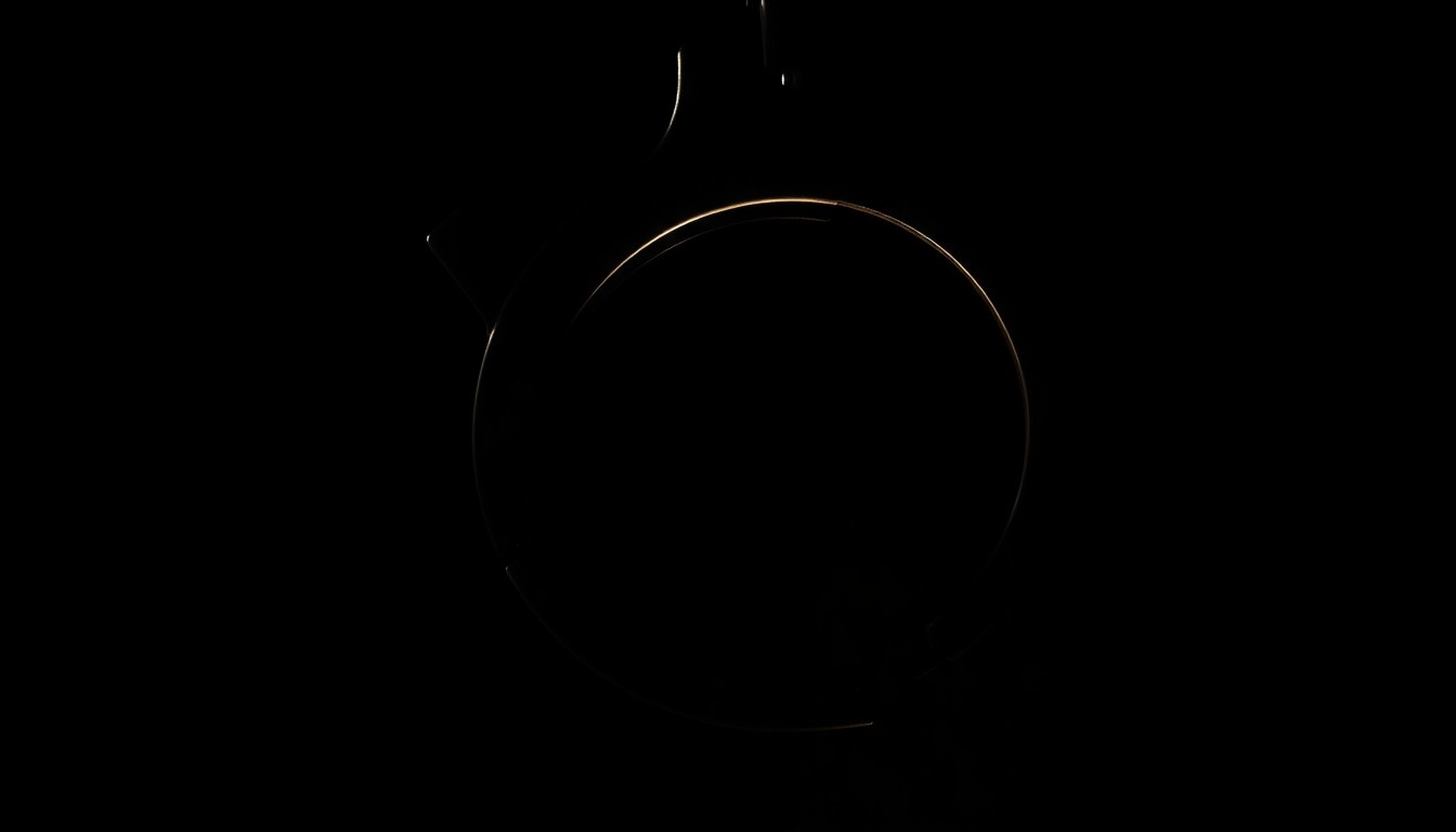 An extreme close-up photograph of a police badge or handcuff, capturing the gritty, investigative nature of the incident through dramatic lighting and a stark, black background.