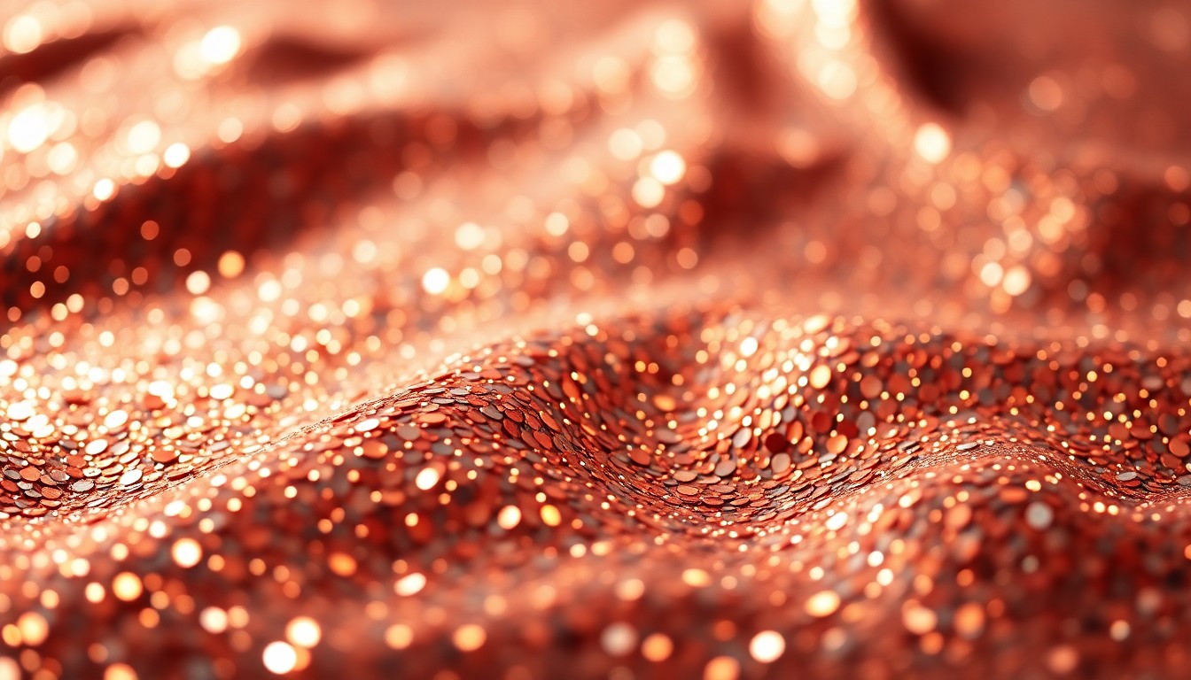 An extreme macro photograph of shimmering sequins under dramatic studio lighting, capturing the luxurious textures and high-fashion aesthetic of celebrity culture.