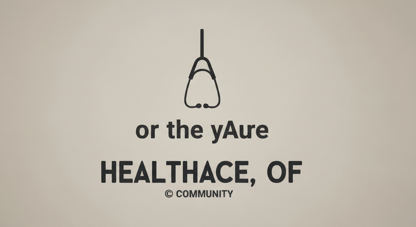 A minimalist neon outline of a stethoscope against a dark background, conceptually representing the essential healthcare needs of a local community.