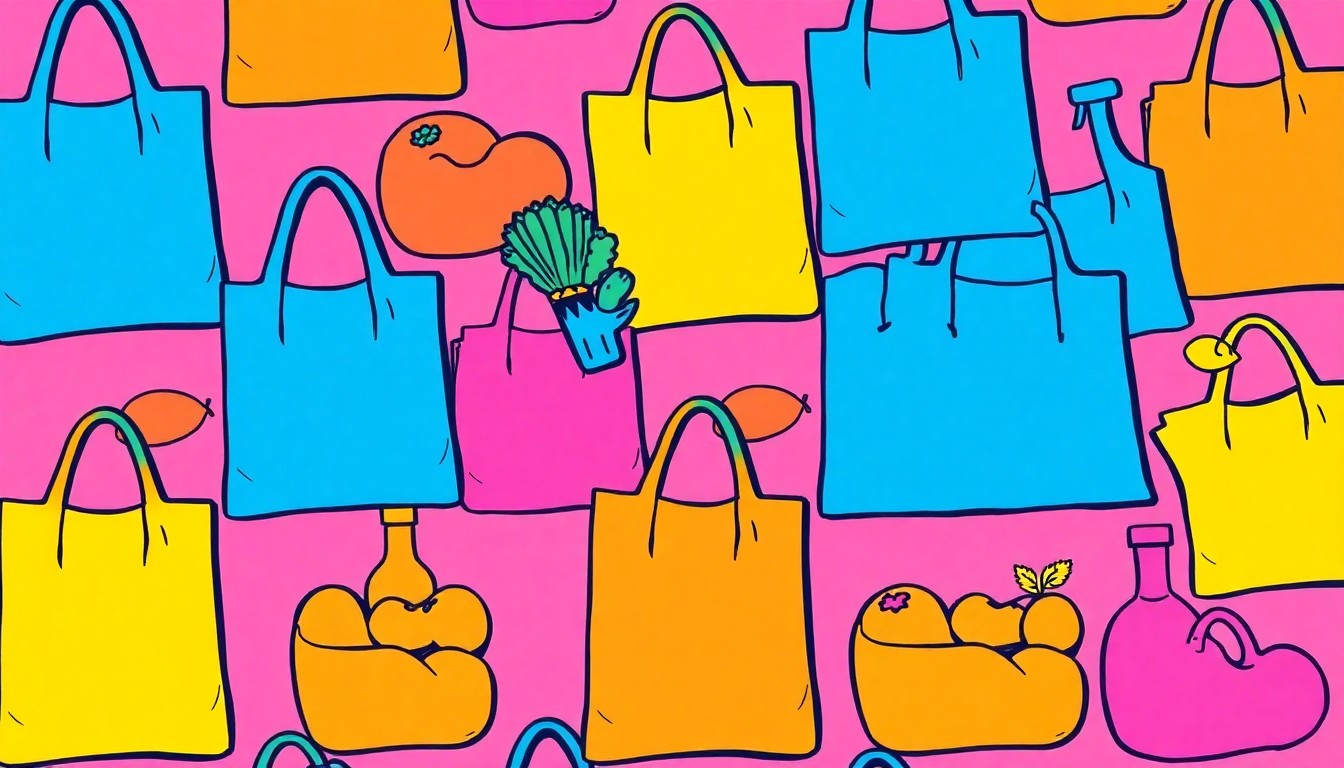 A heavily textured, sweeping oil paint brushstrokes in bright sunflower yellow, cherry red, and sky blue, conceptually representing the joyful energy of a community festival.